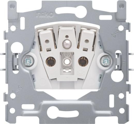 Afbeeldingen van Sokkel voor stopcontact met penaarde en beschermingsafsluiters, inbouwdiepte 28,5 mm, 16 A/250 Vac,